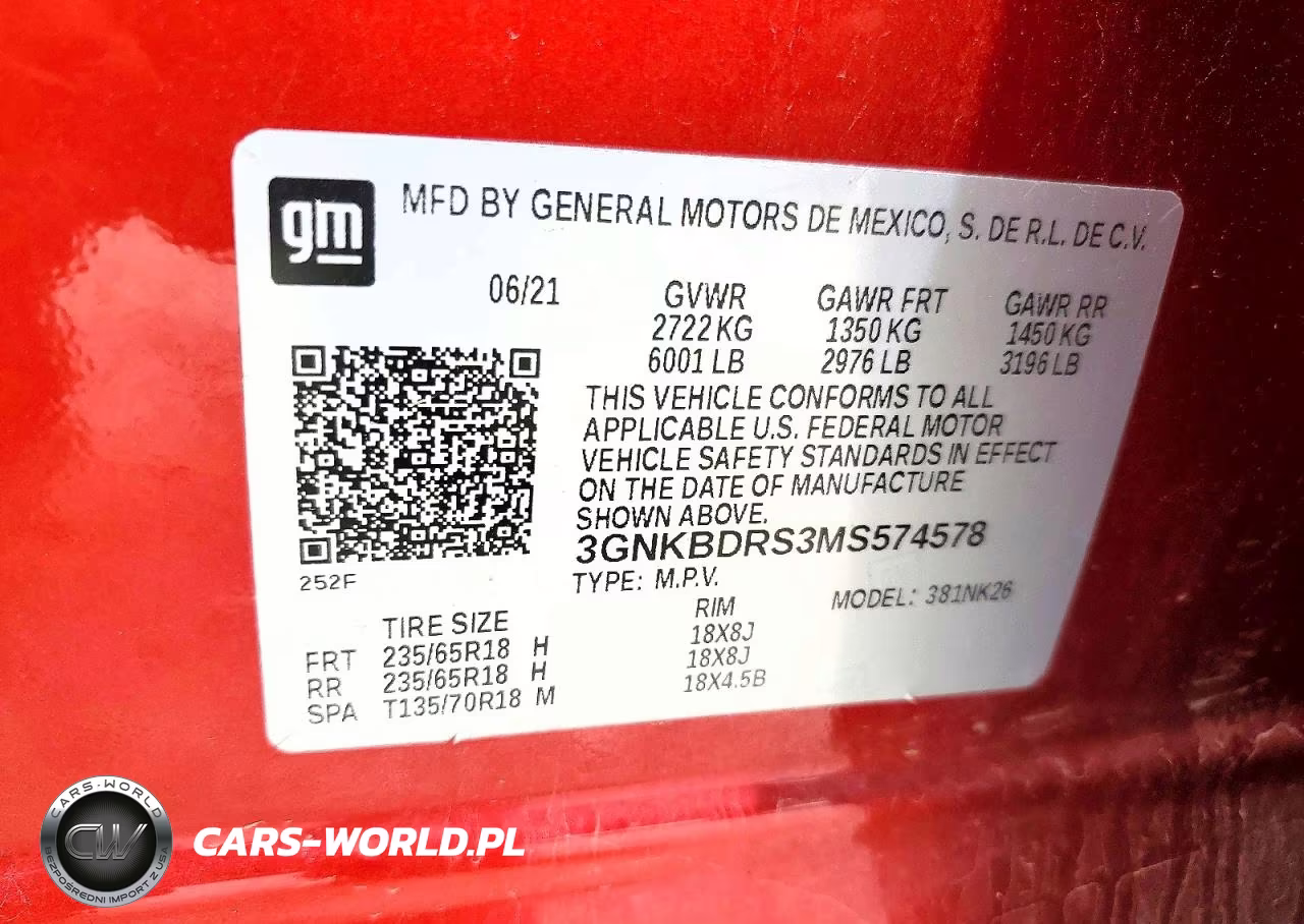 2021 Chevrolet Blazer 3Lt VIN:3GNKBDRS3MS574578 - 13