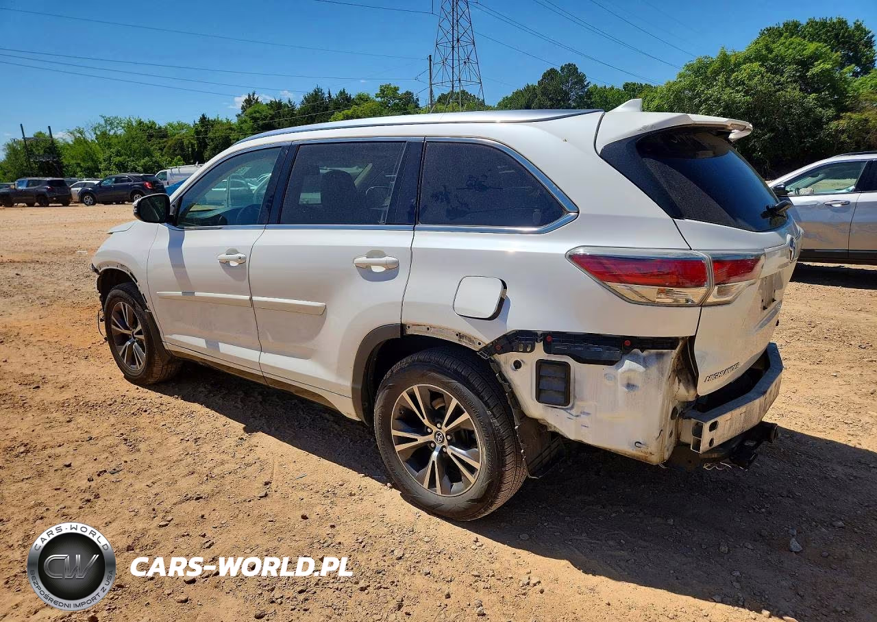 2016 Toyota Highlander Xle VIN:5TDJKRFH3GS289088 - 2