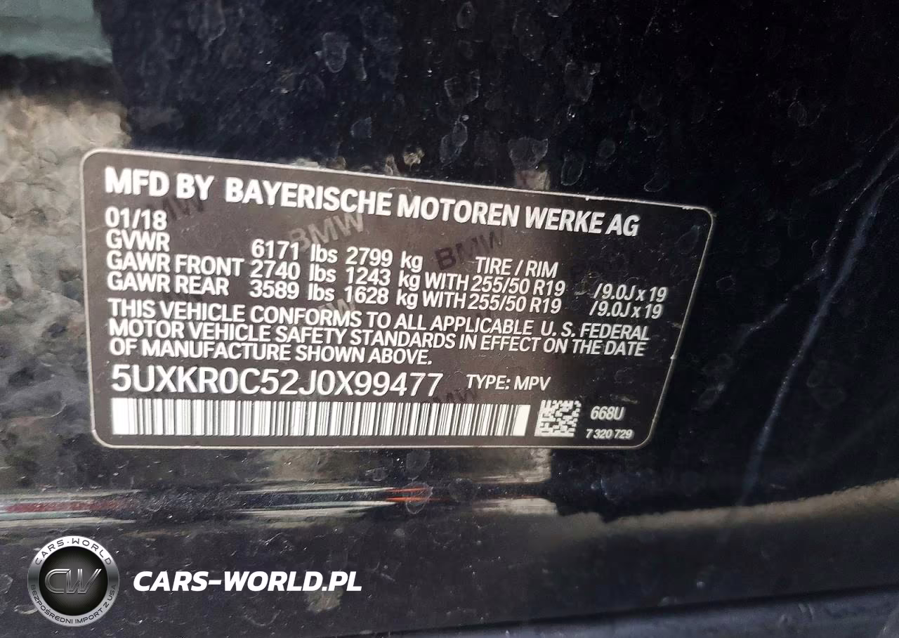 2018 BMW X5 xDrive35I VIN:5UXKR0C52J0X99477 - 13