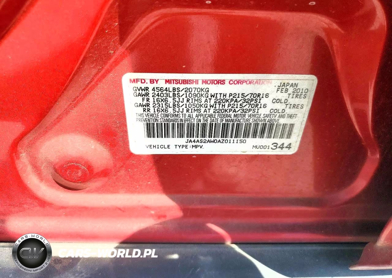 2010 Mitsubishi Outlander Es VIN:JA4AS2AW0AZ011150 - 12