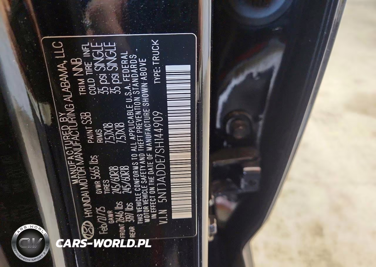 2025 Hyundai Santa Cruz Se VIN:5NTJADDE7SH144909 - 13