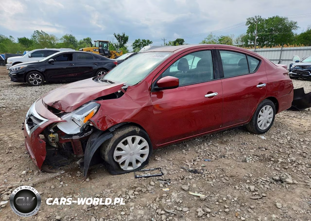 2019 Nissan Versa Sv VIN:3N1CN7AP7KL825853 - 1