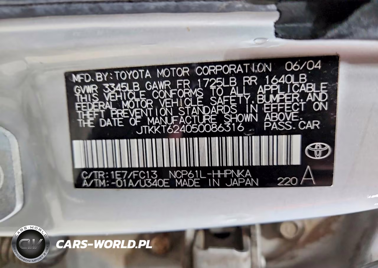 2005 Scion Xa Base VIN:JTKKT624050086316 - 12