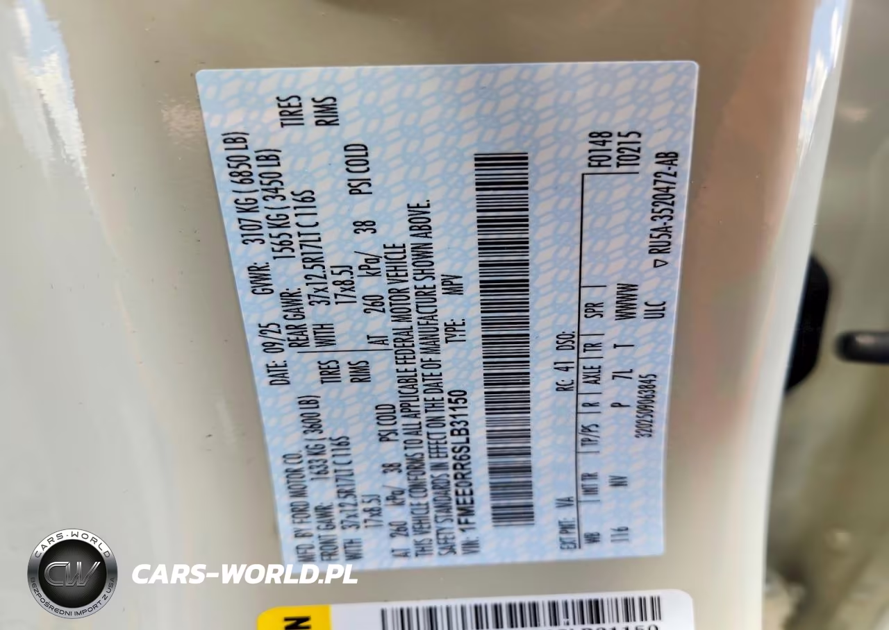 2025 Ford Bronco Raptor VIN:1FMEE0RR6SLB31150 - 13