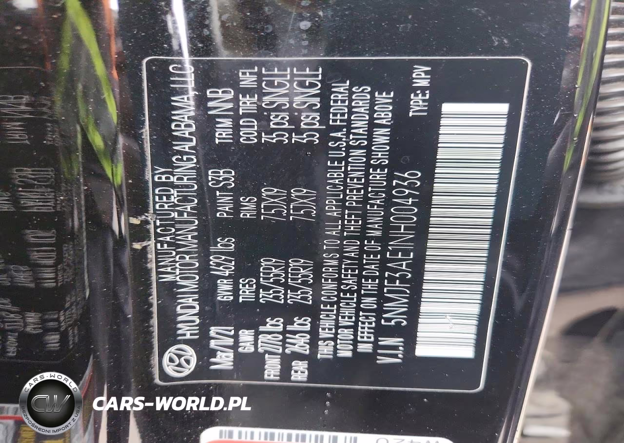 2022 Hyundai Tucson Sel VIN:5NMJF3AE1NH004936 - 13