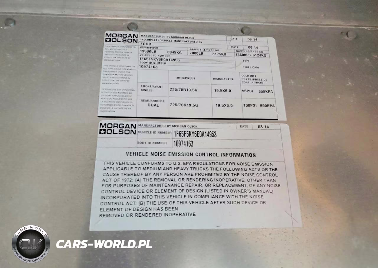 2014 Ford F59 VIN:1F65F5KY6E0A14953 - 13