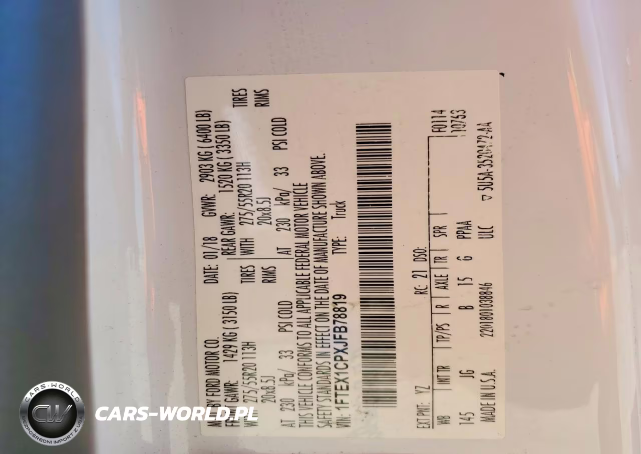 2018 Ford F150 Super Cab VIN:1FTEX1CPXJFB78819 - 12