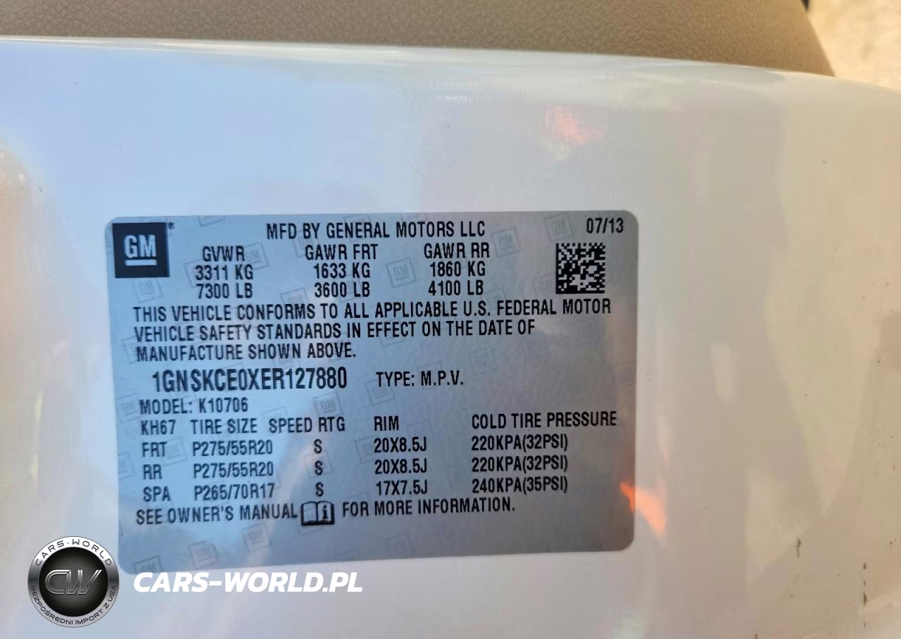 2014 Chevrolet Tahoe K1500 Ltz VIN:1GNSKCE0XER127880 - 13