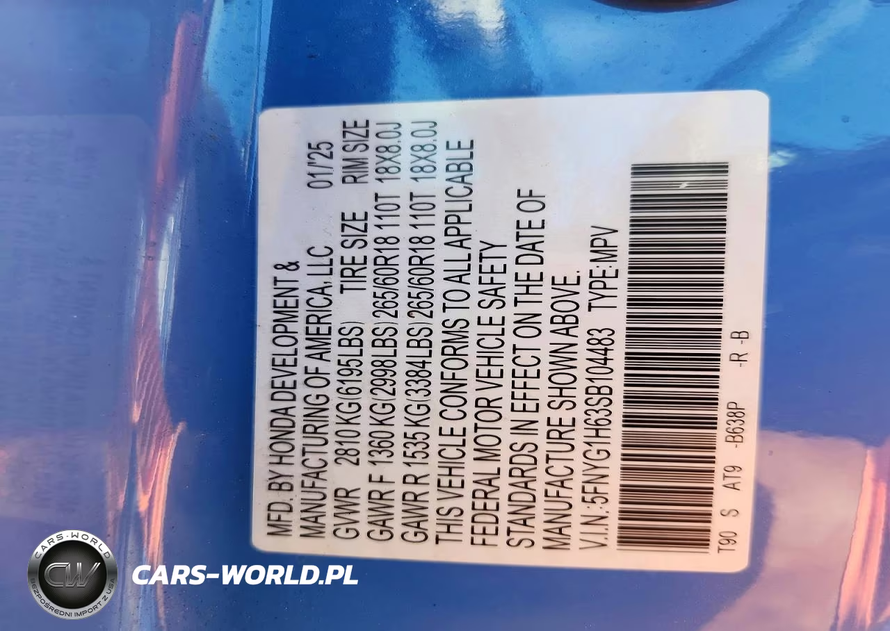 2025 Honda Pilot Trailsport VIN:5FNYG1H63SB104483 - 13