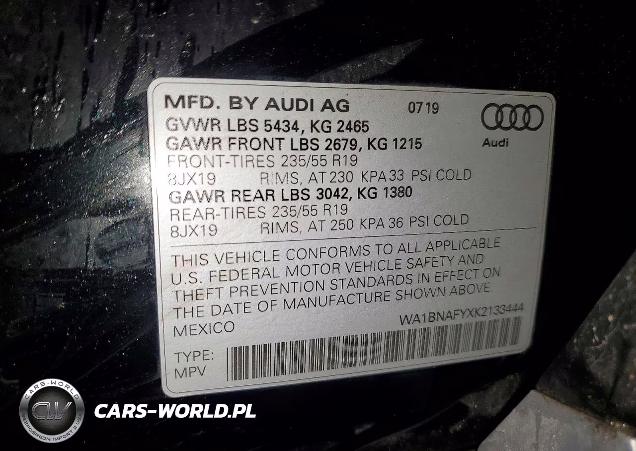 2019 Audi Q5 Premium Plus VIN:WA1BNAFYXK2133444 - 13