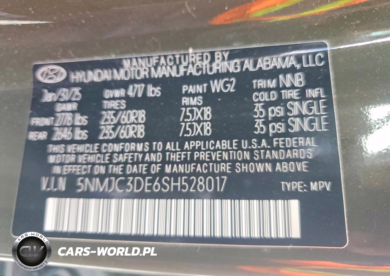 2025 Hyundai Tucson Sel VIN:5NMJC3DE6SH528017 - 13