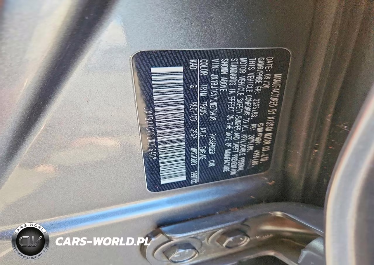 2020 Nissan Rogue Sport S VIN:JN1BJ1CV7LW276408 - 12