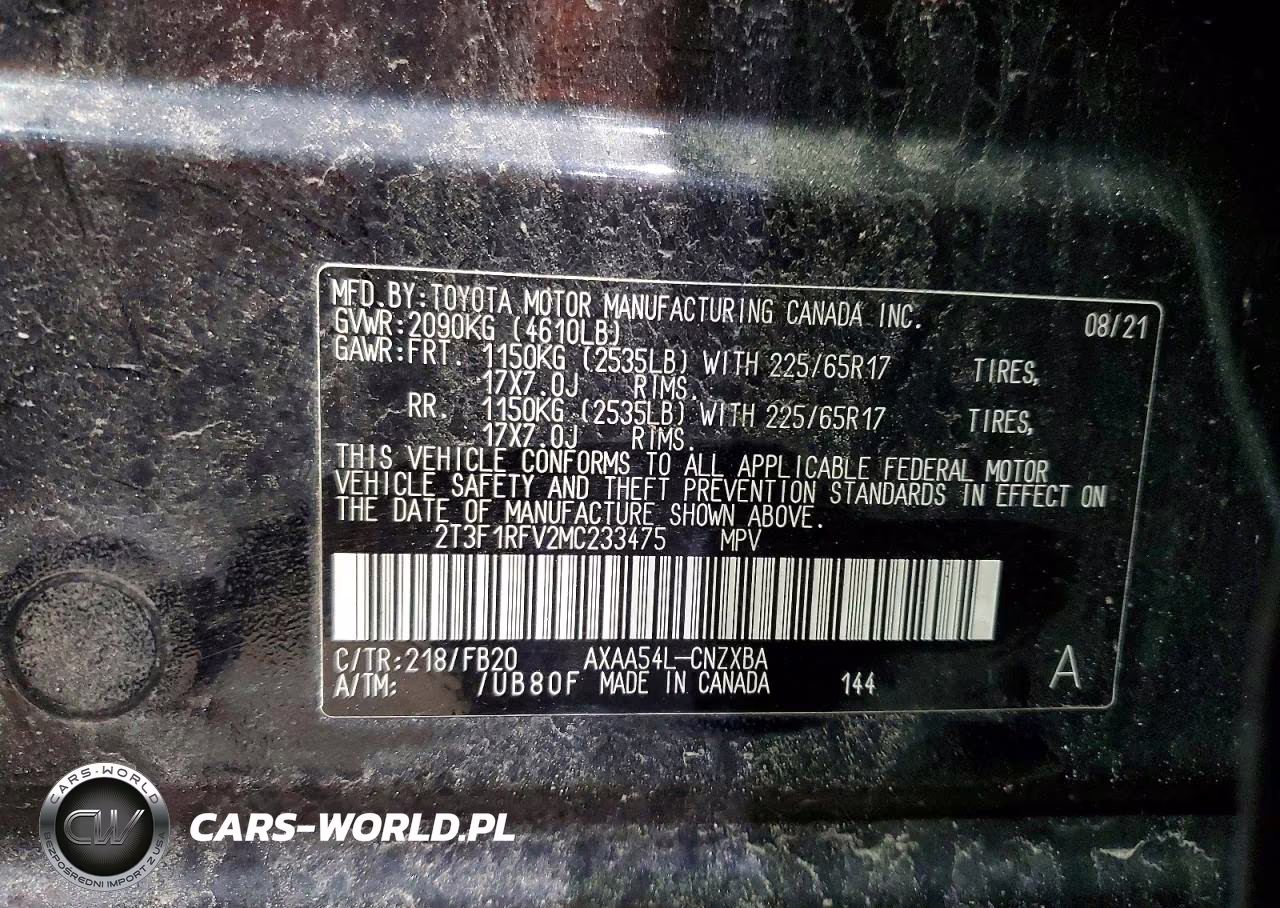 2021 Toyota Rav4 Le VIN:2T3F1RFV2MC233475 - 14