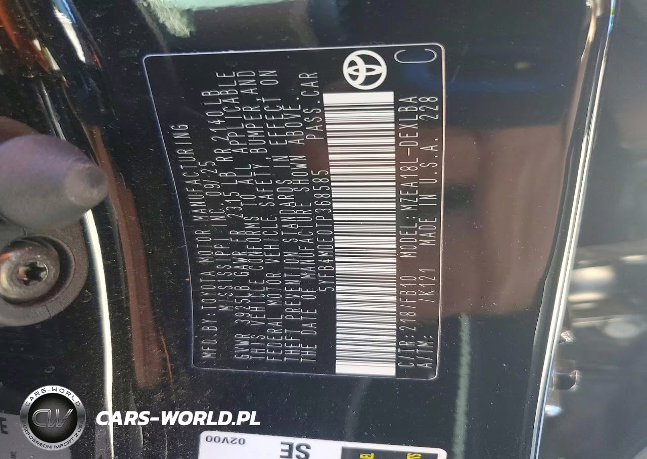 2026 Toyota Corolla Le VIN:5YFB4MDE0TP368585 - 12