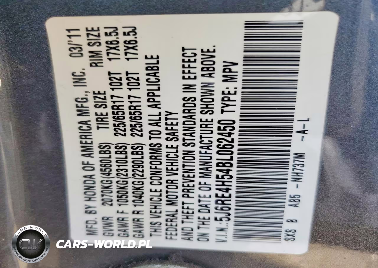 2011 Honda Cr-V Ex VIN:5J6RE4H54BL062450 - 12