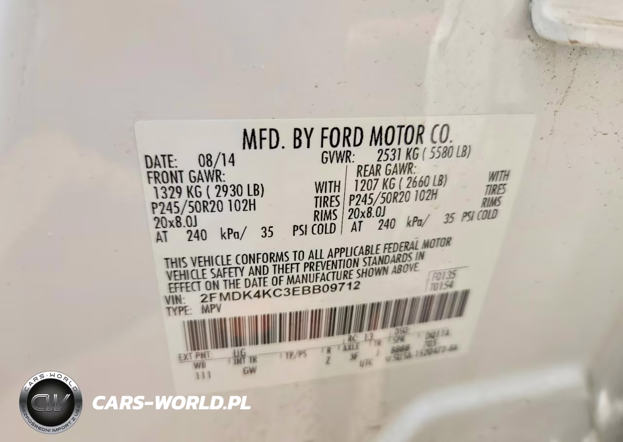 2014 Ford Edge Limited VIN:2FMDK4KC3EBB09712 - 13