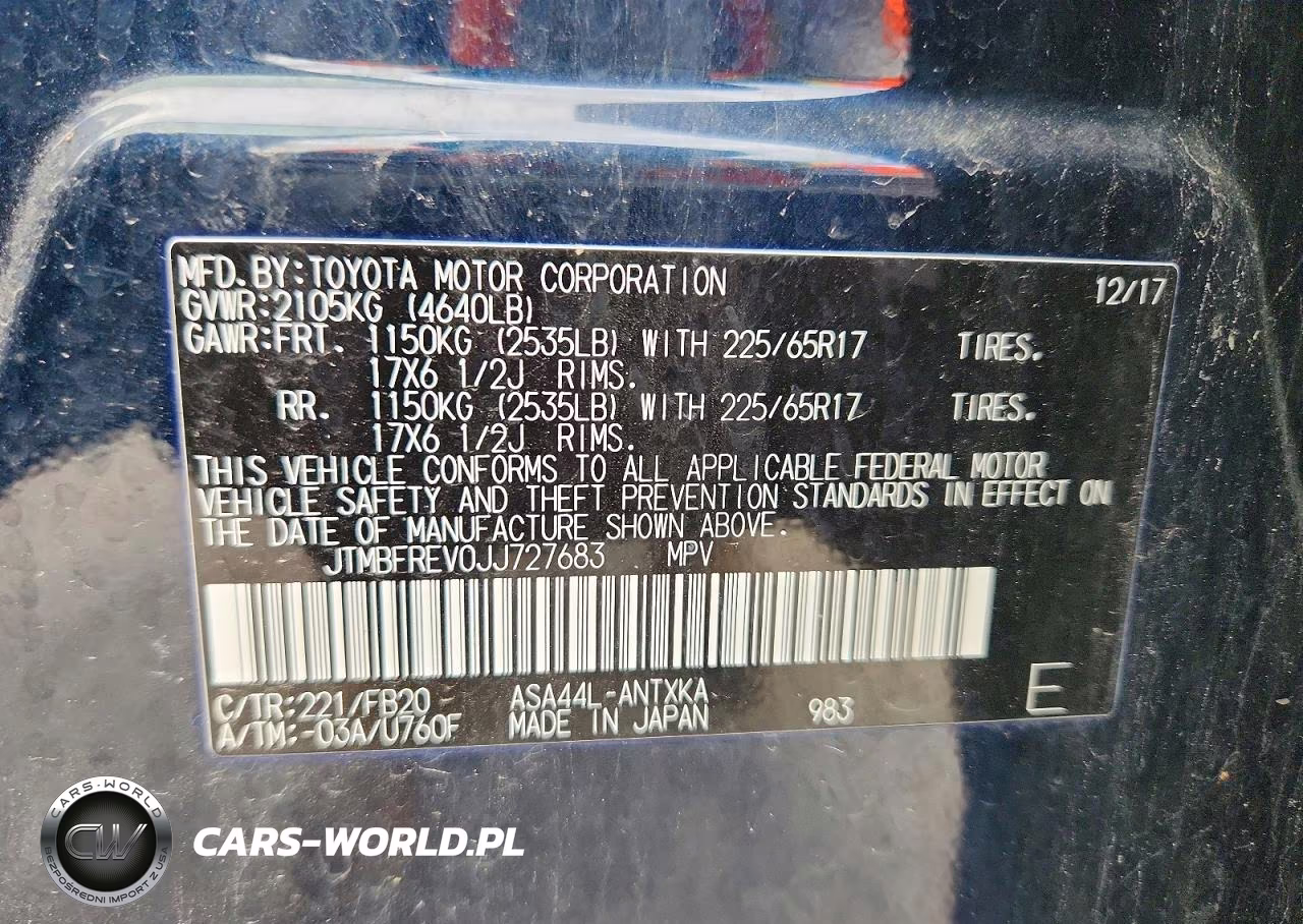2018 Toyota Rav4 Le VIN:JTMBFREV0JJ727683 - 13