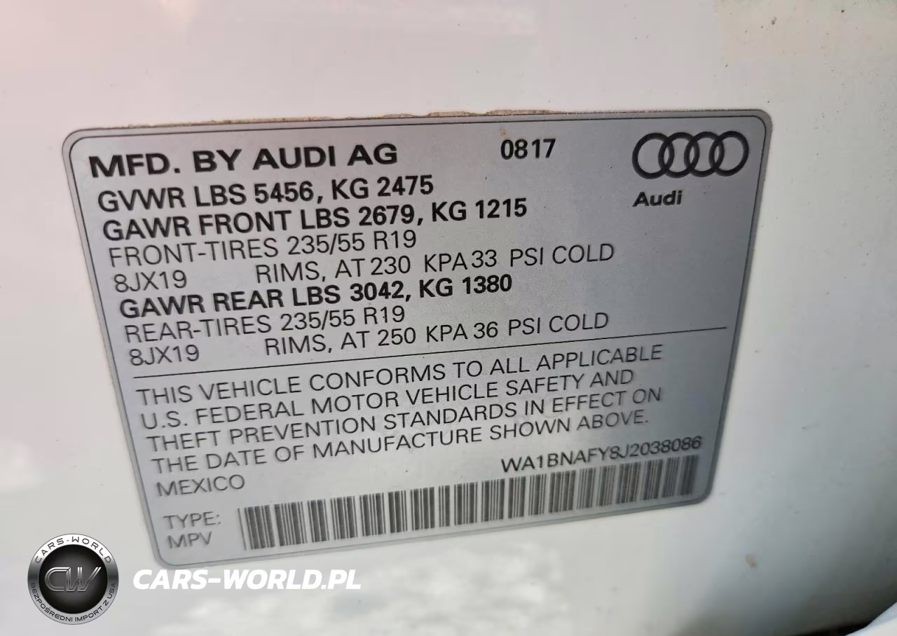 2018 Audi Q5 Premium Plus VIN:WA1BNAFY8J2038086 - 13