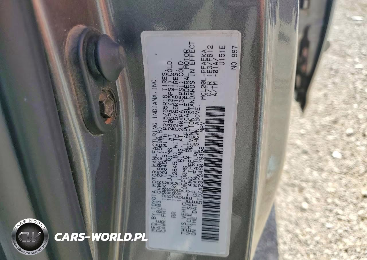 2004 Toyota Sienna Ce 7 Passenger VIN:5TDZA23C24S079468 - 13