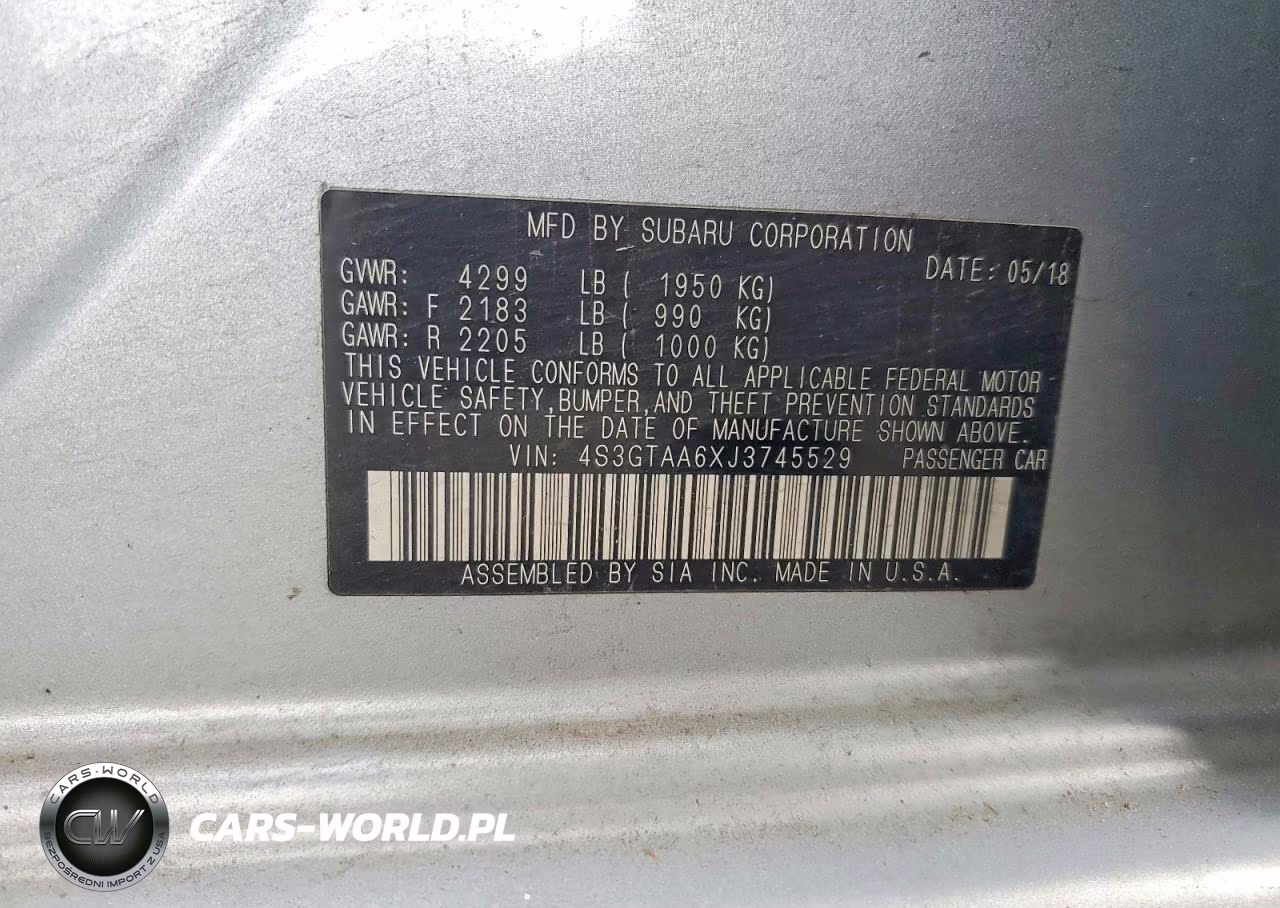 2018 Subaru Impreza VIN:4S3GTAA6XJ3745529 - 12