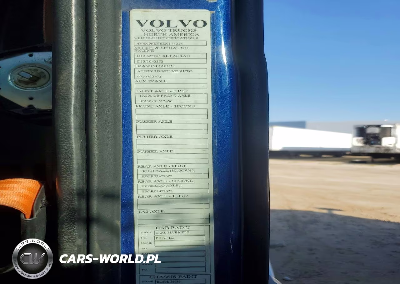 2014 Volvo Vnl Semi Truck VIN:4V4N99EH6EN174314 - 10