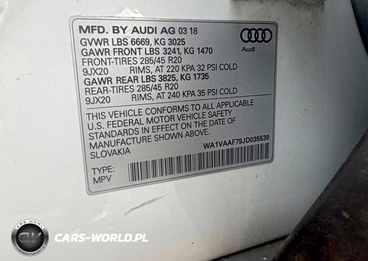 2018 Audi Q7 Prestige VIN:WA1VAAF79JD035539 - 14