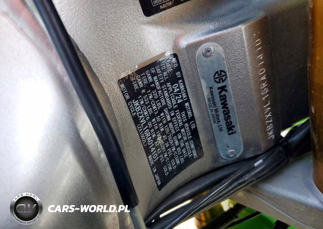 2024 Kawasaki Zx1002 L VIN:JKBZXVL16RA014101 - 9