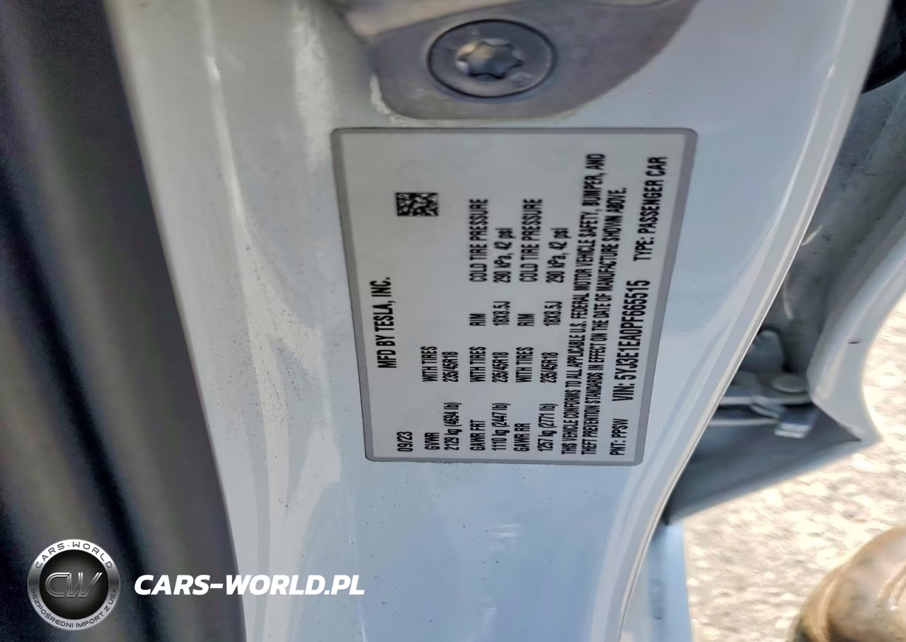 2023 Tesla Model 3 VIN:5YJ3E1EA0PF665515 - 12