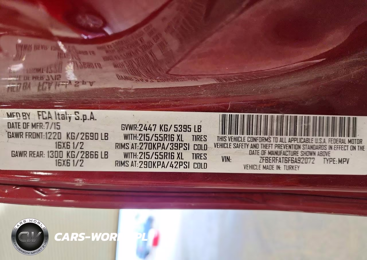 2015 Ram Promaster City St Delivery Van VIN:ZFBERFAT6F6A92072 - 14