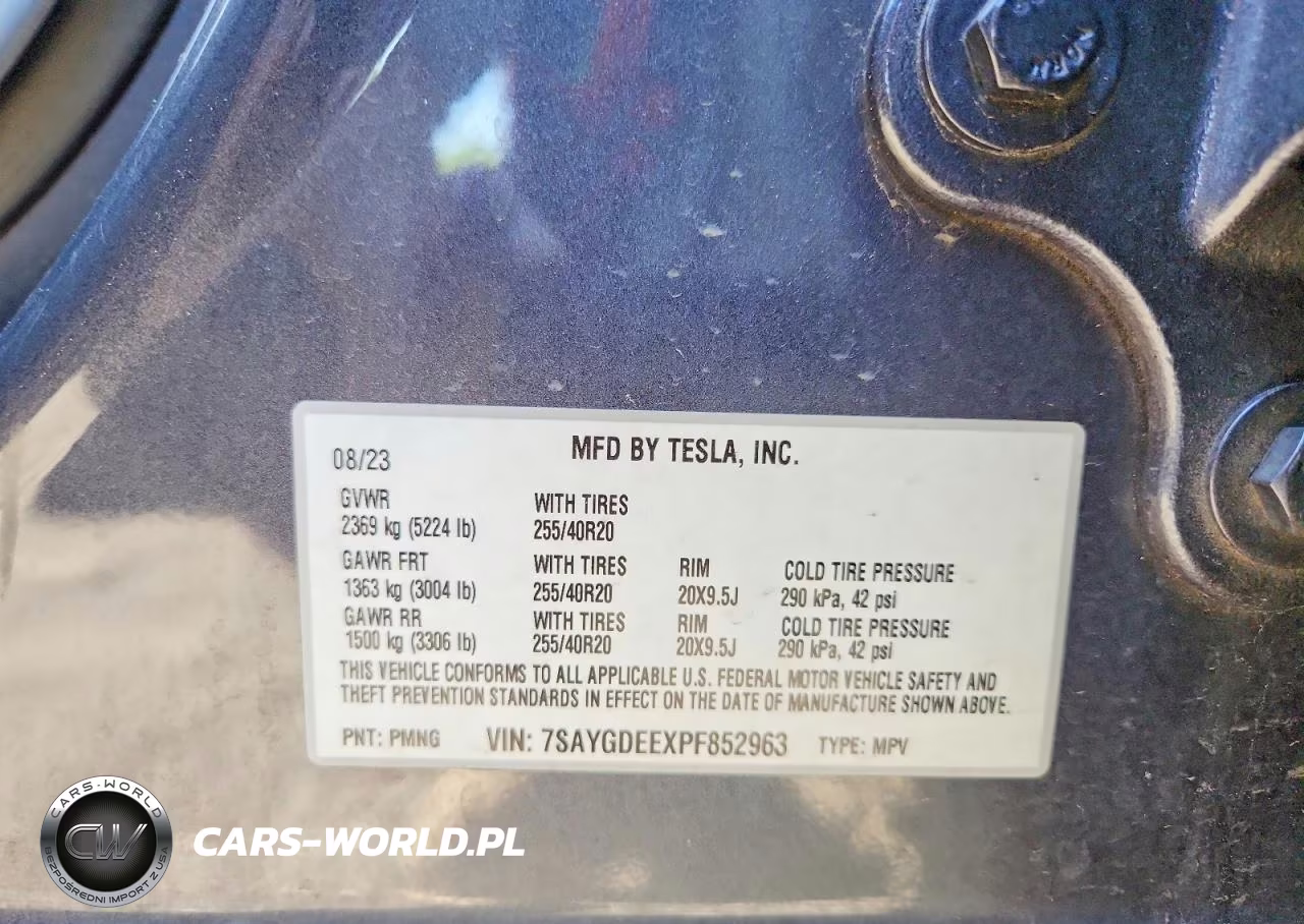 2023 Tesla Model Y VIN:7SAYGDEEXPF852963 - 12