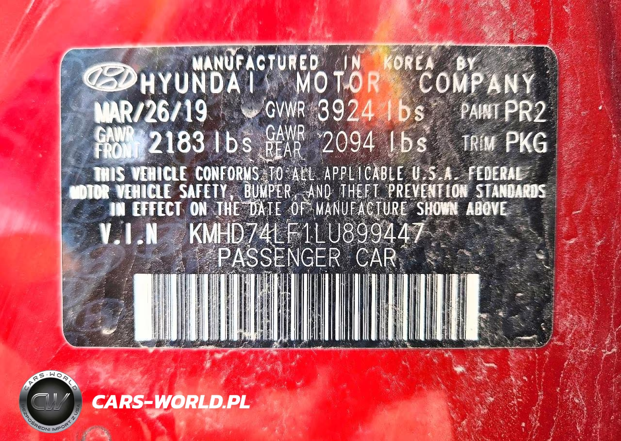 2020 Hyundai Elantra Se VIN:KMHD74LF1LU899447 - 12