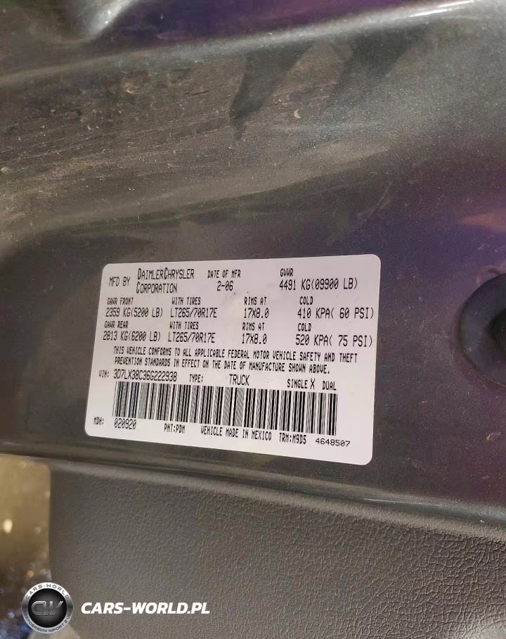 2006 Dodge Ram 3500 St VIN:3D7LX38C36G222938 - 13