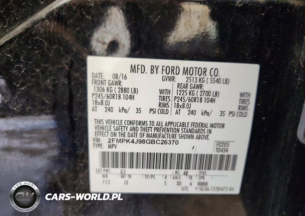 2016 Ford Edge Sel VIN:2FMPK4J98GBC26370 - 13