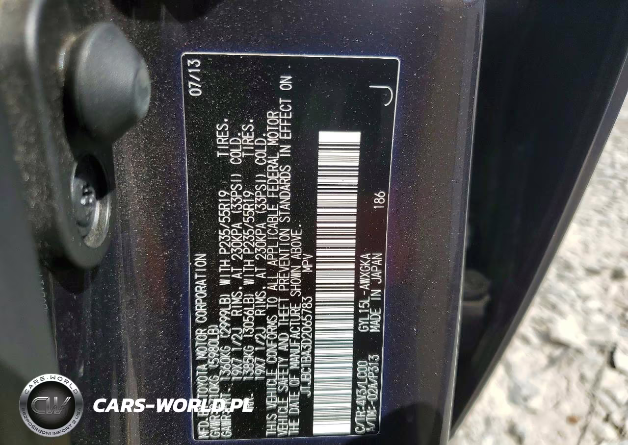 2013 Lexus Rx 450H VIN:JTJBC1BA3D2065783 - 13