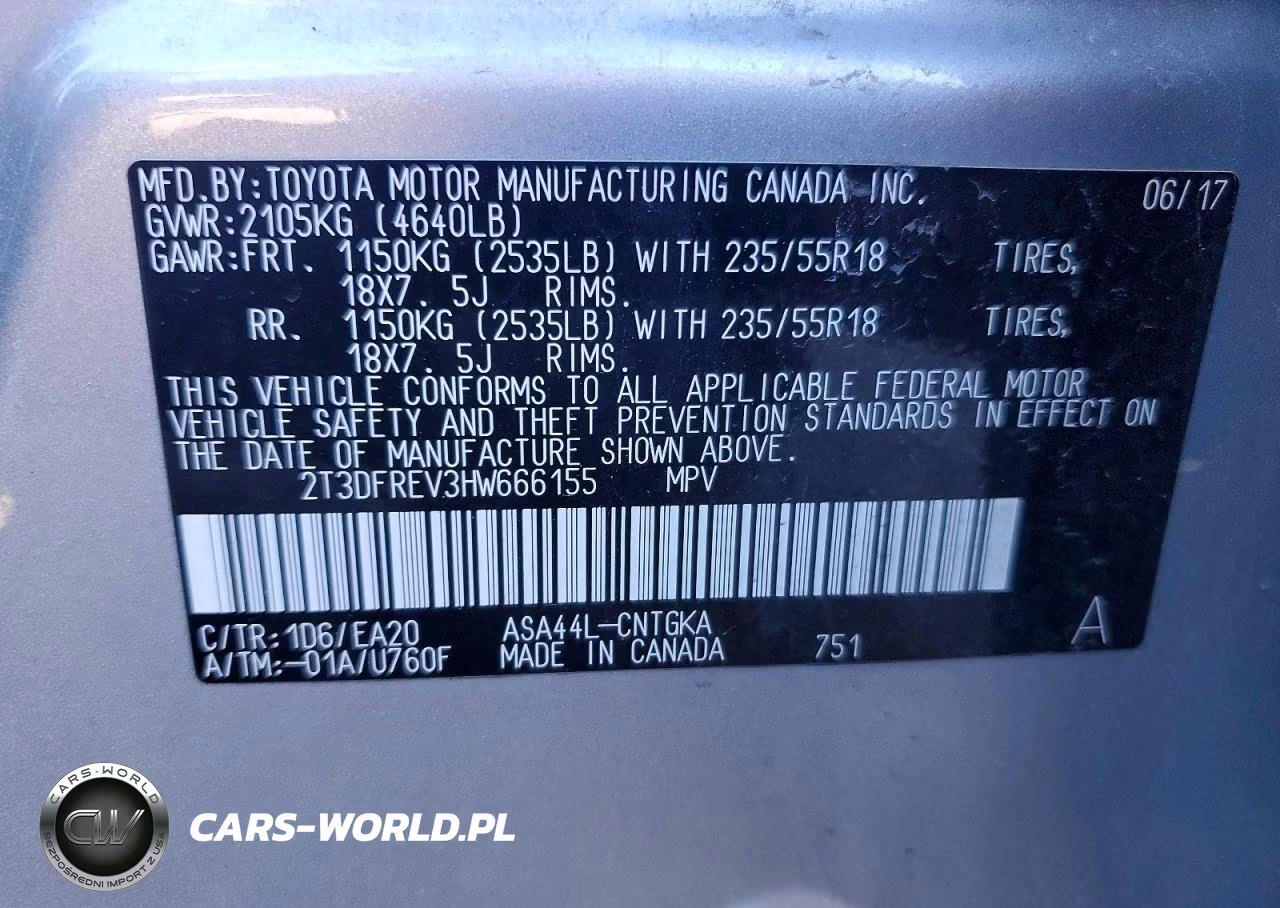 2017 Toyota Rav4 Limited VIN:2T3DFREV3HW666155 - 12