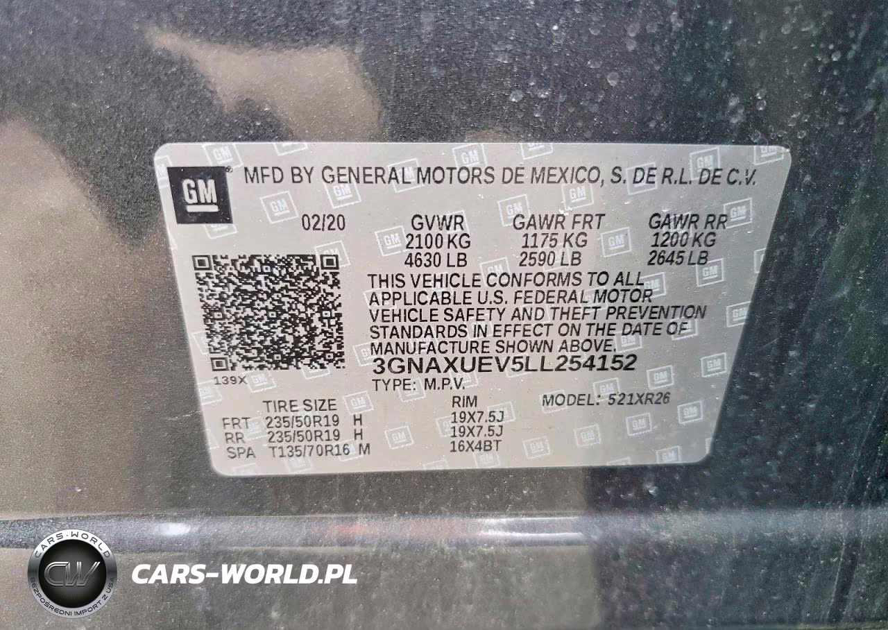 2020 Chevrolet Equinox Lt VIN:3GNAXUEV5LL254152 - 13