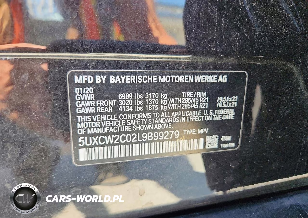 2020 BMW X7 xDrive40I VIN:5UXCW2C02L9B99279 - 13
