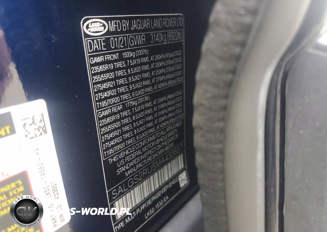 2021 Land Rover Range Rover Hse Westminster Edition VIN:SALGS2RU5MA433557 - 14