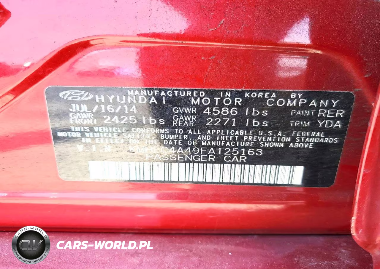 2015 Hyundai Sonata Hybrid Base VIN:KMHEC4A49FA125163 - 12