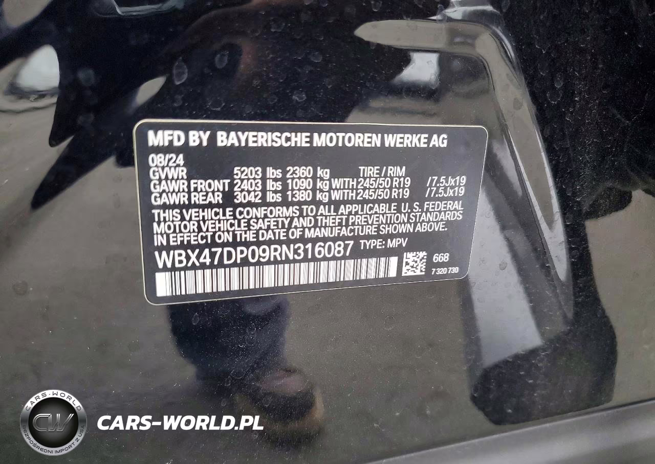 2024 BMW X3 Sdrive30I VIN:WBX47DP09RN316087 - 13