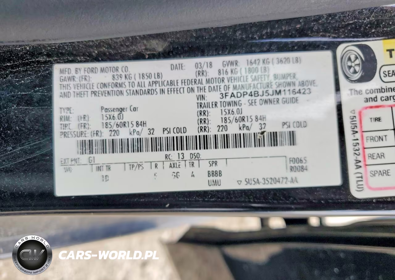 2018 Ford Fiesta Se VIN:3FADP4BJ5JM116423 - 13