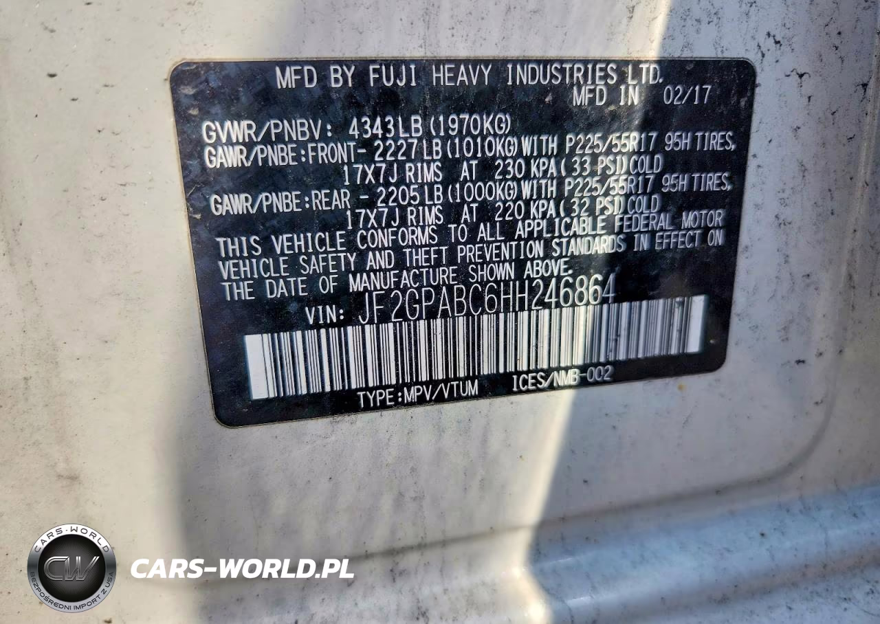 2017 Subaru Crosstrek Premium VIN:JF2GPABC6HH246864 - 13