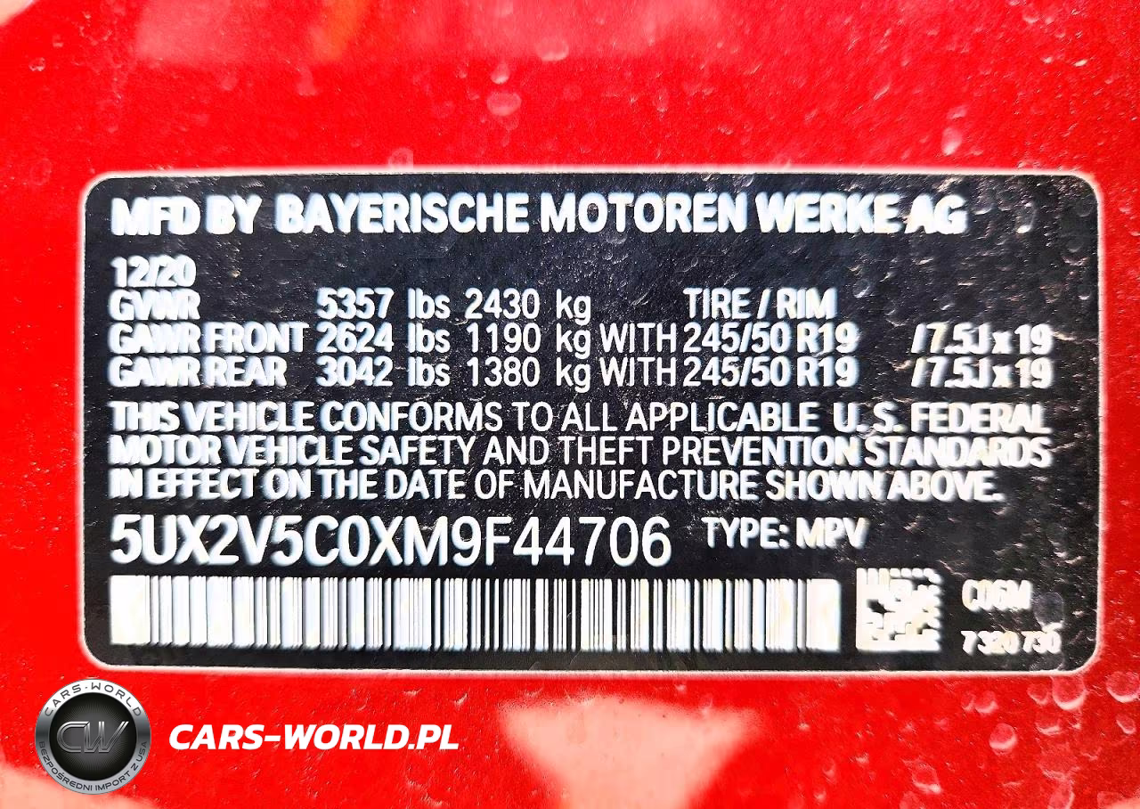 2021 BMW X4 xDrivem40I VIN:5UX2V5C0XM9F44706 - 14