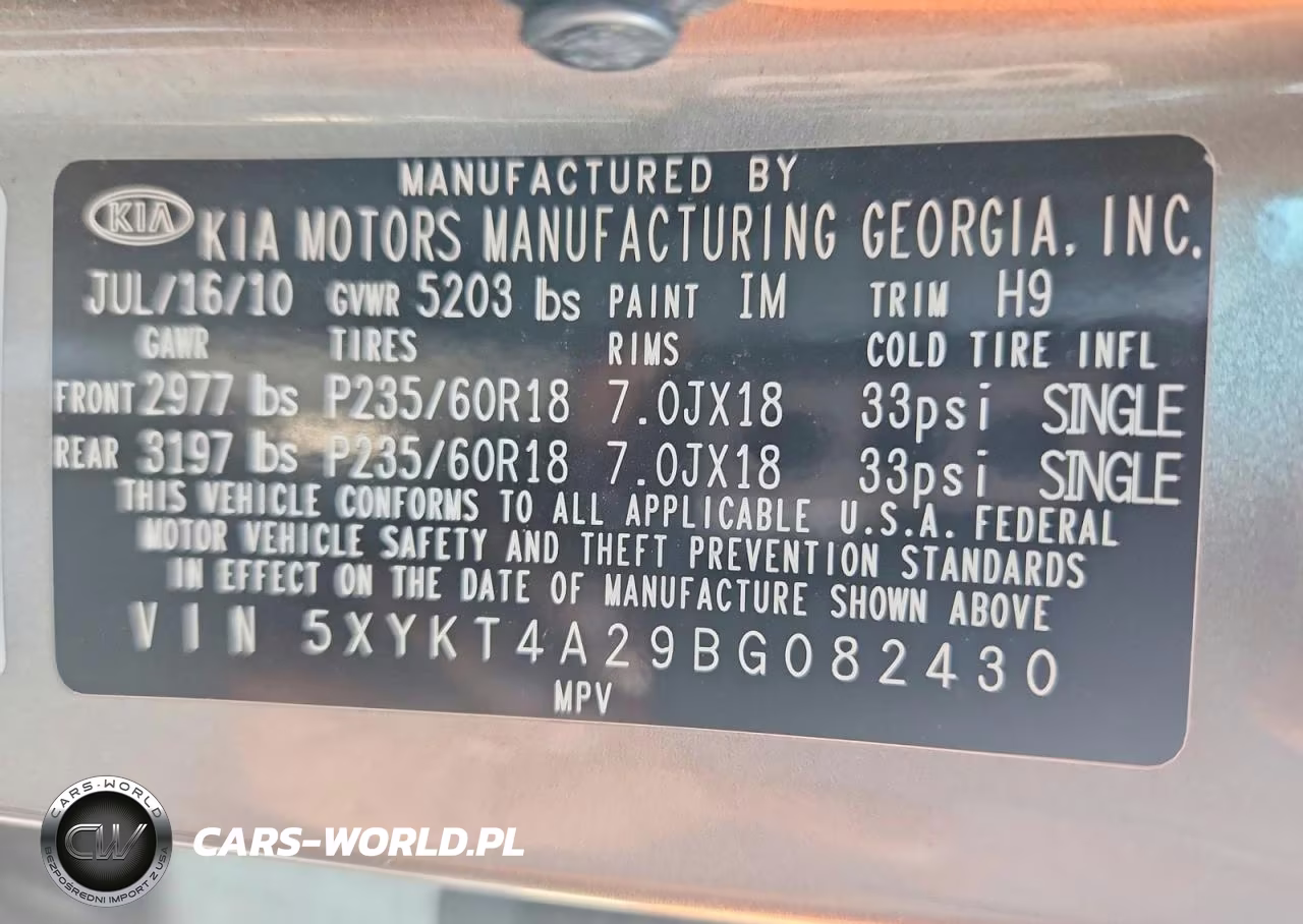 2011 Kia Sorento Lx VIN:5XYKT4A29BG082430 - 14