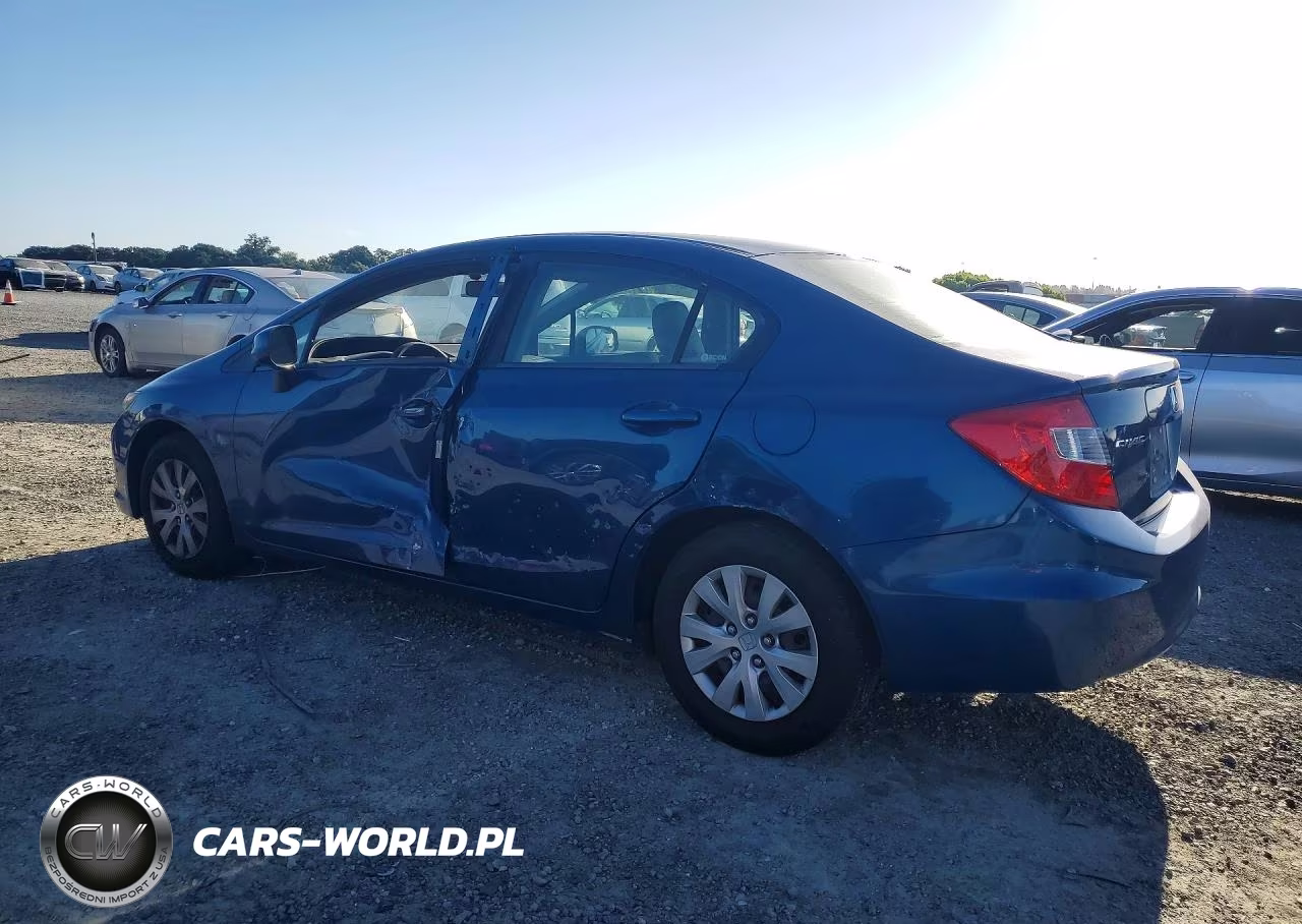 2012 Honda Civic Lx VIN:19XFB2F54CE360368 - 2