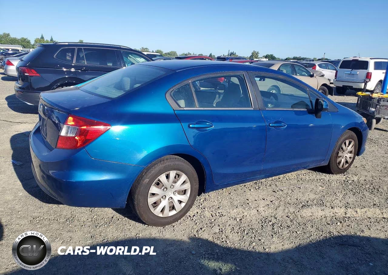 2012 Honda Civic Lx VIN:19XFB2F54CE360368 - 3