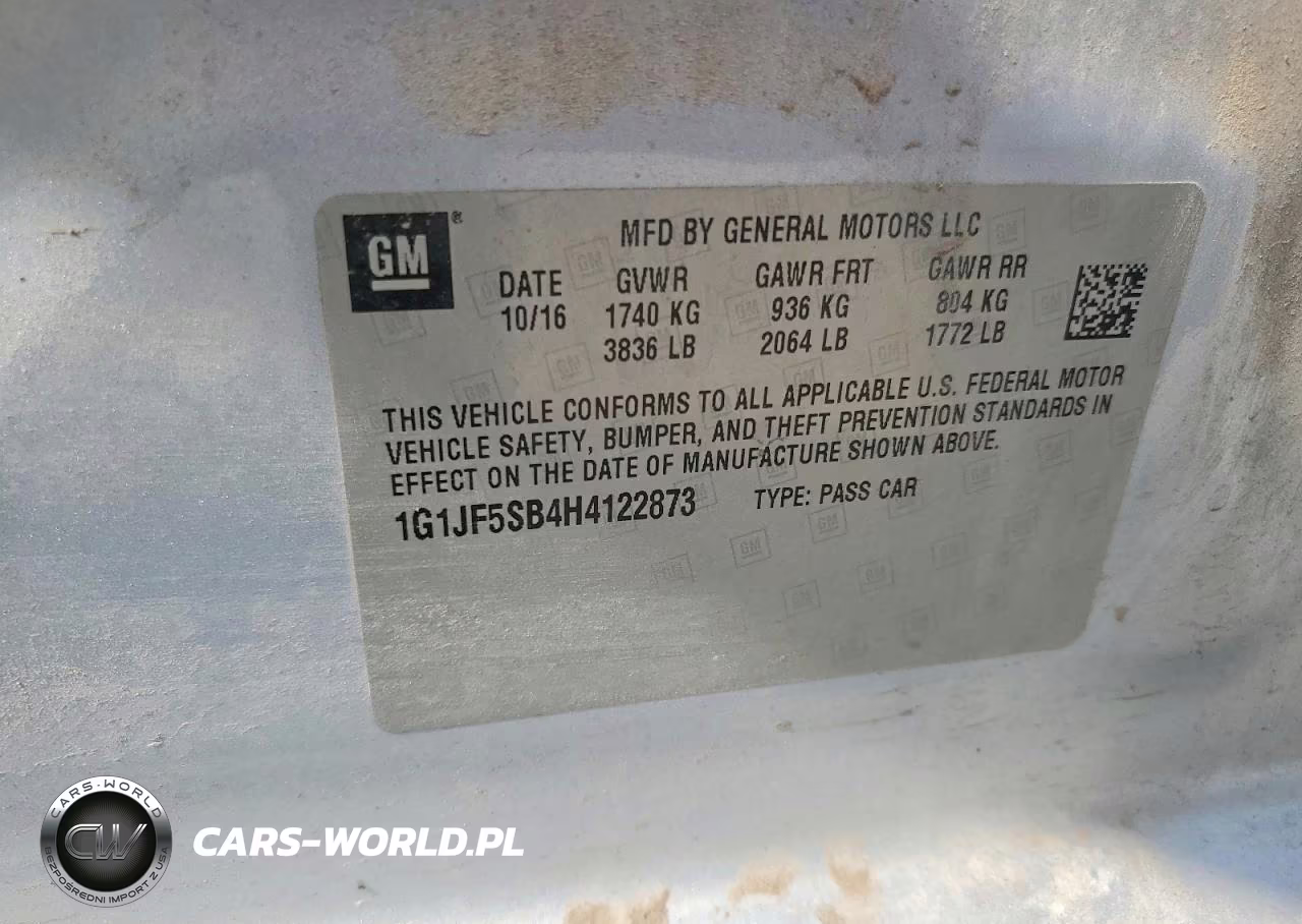 2017 Chevrolet Sonic Premier VIN:1G1JF5SB4H4122873 - 13