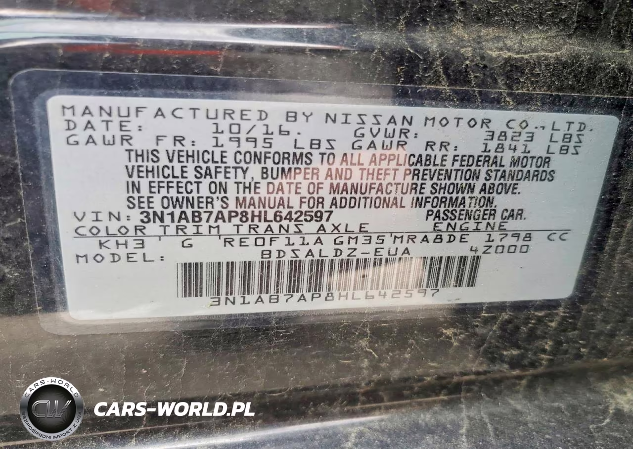 2017 Nissan Sentra Sv VIN:3N1AB7AP8HL642597 - 13