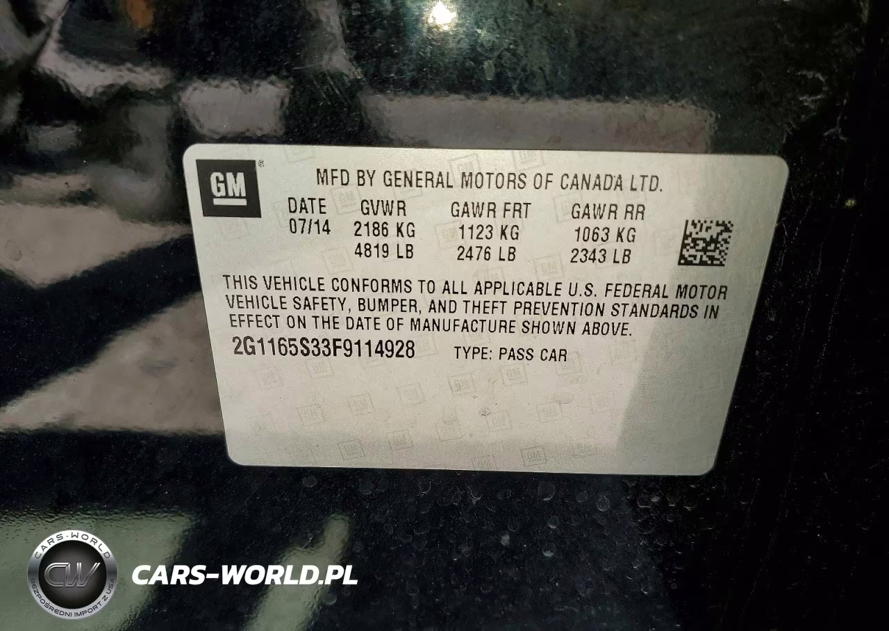 2015 Chevrolet Impala Ltz VIN:2G1165S33F9114928 - 12