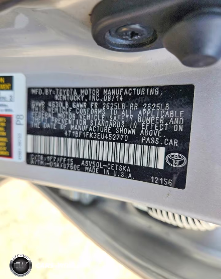 2014 Toyota Camry Se Sport VIN:4T1BF1FK3EU452770 - 12